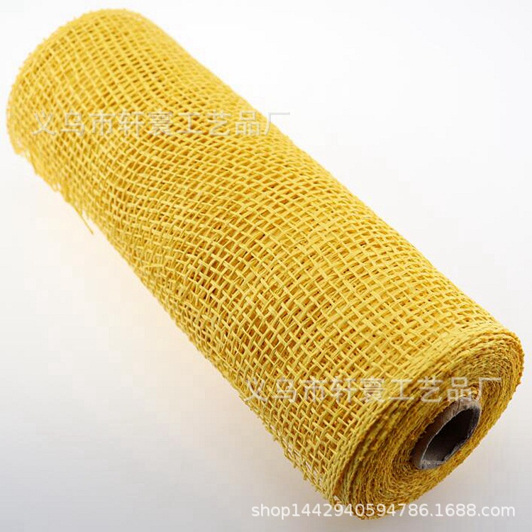 Cinta de malla de lona PP malla de plástico malla de embalaje de flores Amazon Navidad decoración de la puerta de malla