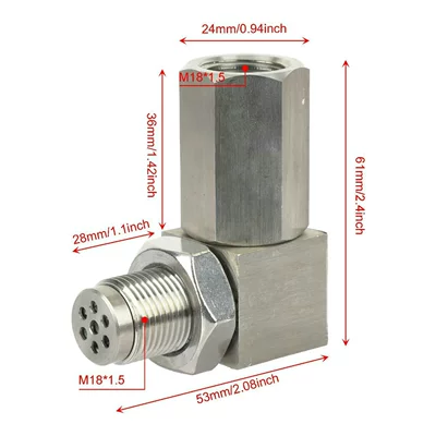 Connector M18X1.5, Automotive Sensors - 90-degrees-m18x15