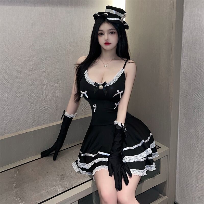 Plus size fat mm200 kg sexy lingerie dark night princess dress sexy play maid devil uniform temptation suit Plus size fat mm200 kg sexy lingerie dark night princess dress sexy play maid devil uniform temptation suit