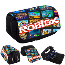 2023新款Roblox翻盖笔袋中小学生文具盒罗布乐思卡通印花文具袋