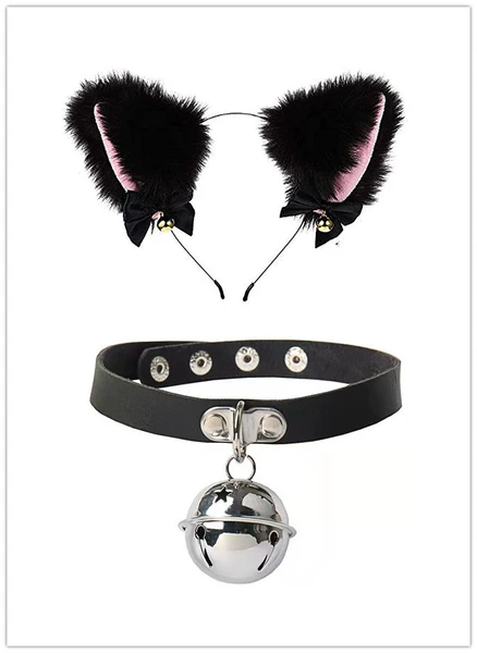Black small bell, headband