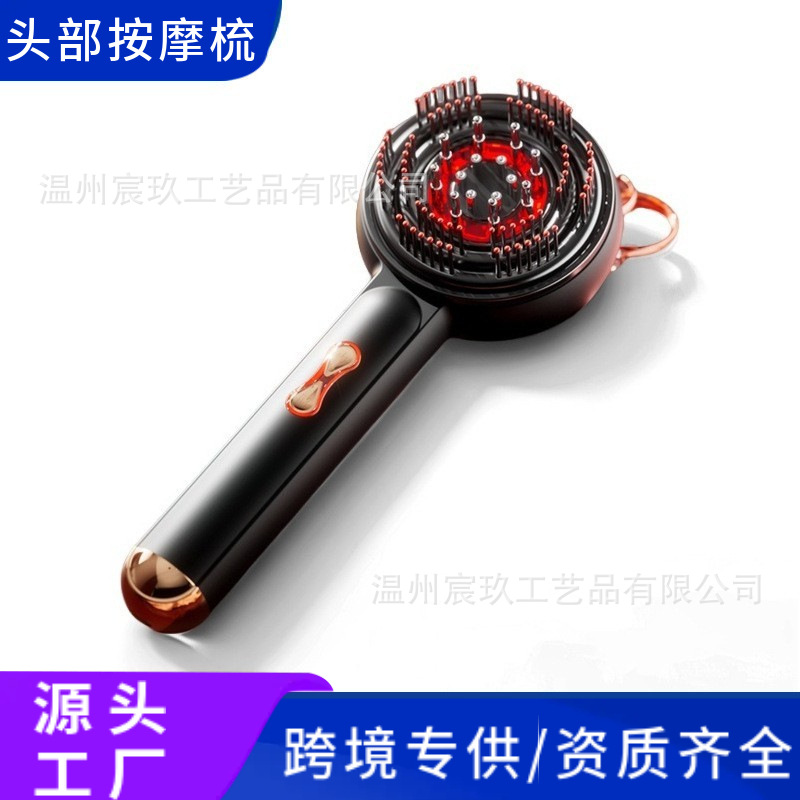 Pein de masaje eléctrico transfronterizo EMS microcorriente para la medicina de la cabeza Pein de masaje eléctrico de luz roja Pein de guía líquida para el cuidado del cabello