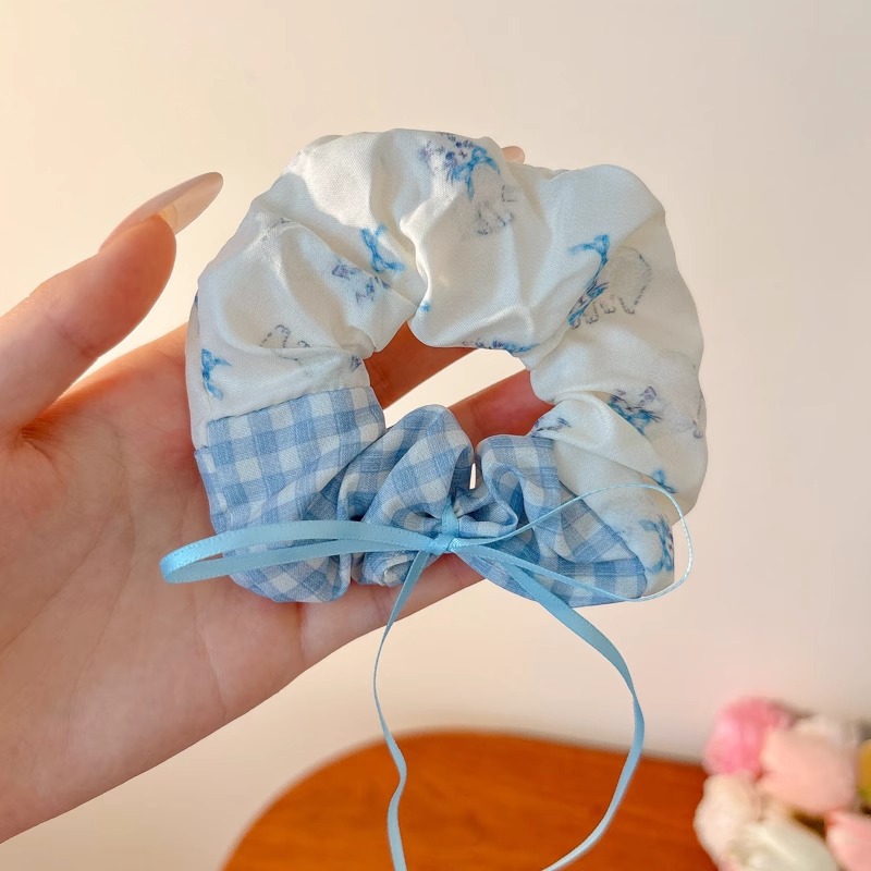 Lazo de encaje para niños, lazo para el cabello de intestino grueso, niña, bola, cabeza, cuerda para la cabeza, niña dulce, cola de caballo, cuerda para el cabello, tocado