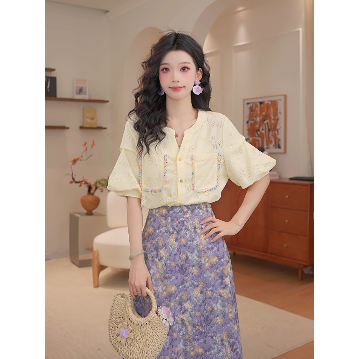 DaYuanSAD【久信】思思宽松显瘦外搭女衬衫#F11488亚麻衬衫女