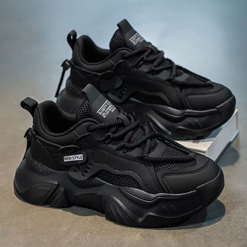 Men's Shoes 2025 New Winter Trendy Men's Thick-Soled Sports Popular Mesh Breathable Casual Dad Shoes for Men