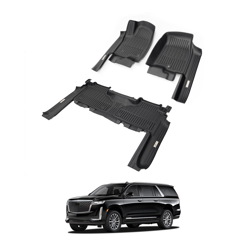 Txinrui Aplicable Cadillac Escalade Alfombrilla de coche Escalade Alfombrilla de pie 5Dtpe especial para alfombrilla de caja trasera