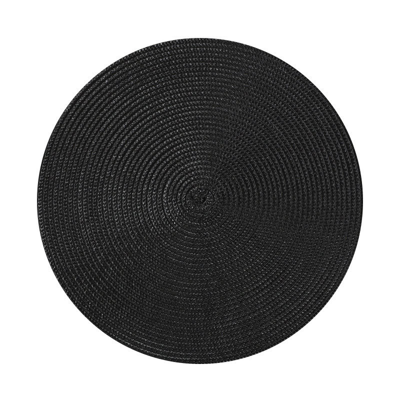 Mantel individual tejido de PP de color sólido, redondo, Simple, a prueba de aceite, fuente de aislamiento, fábrica, soporte transfronterizo, dropshipping  
 Cocina diaria