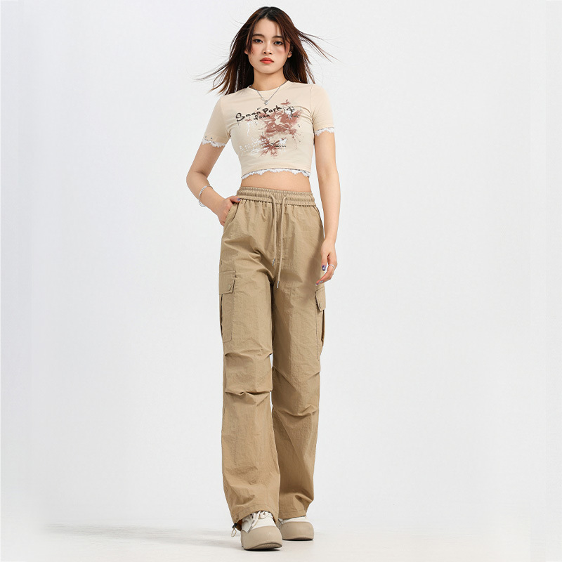 American Functional Tooling Pants Women's Spring and Autumn Outdoor Hiking and Mountaineering Paratrooper Pants Casual Sports Pants