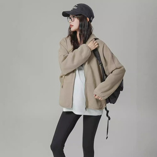 Autumn and Winter New Maternity Fashion Casual Sports Hooded Sweater Jacket Top Cardigan Maternity Jacket Loose