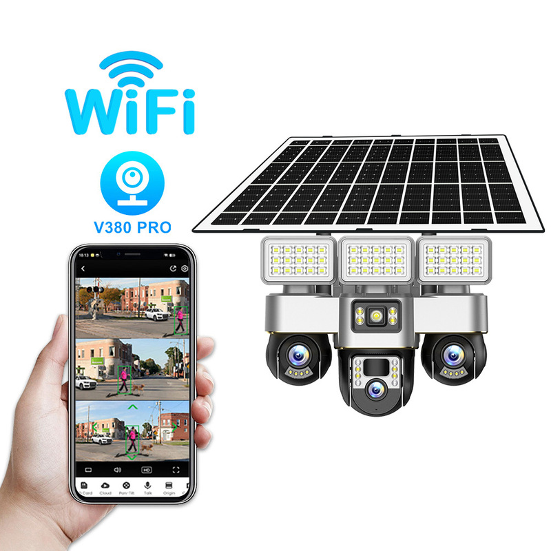 ソーラー4Gワイヤレスカメラ低消費電力屋外監視三軸三画面一体型機メーカー直販|undefined