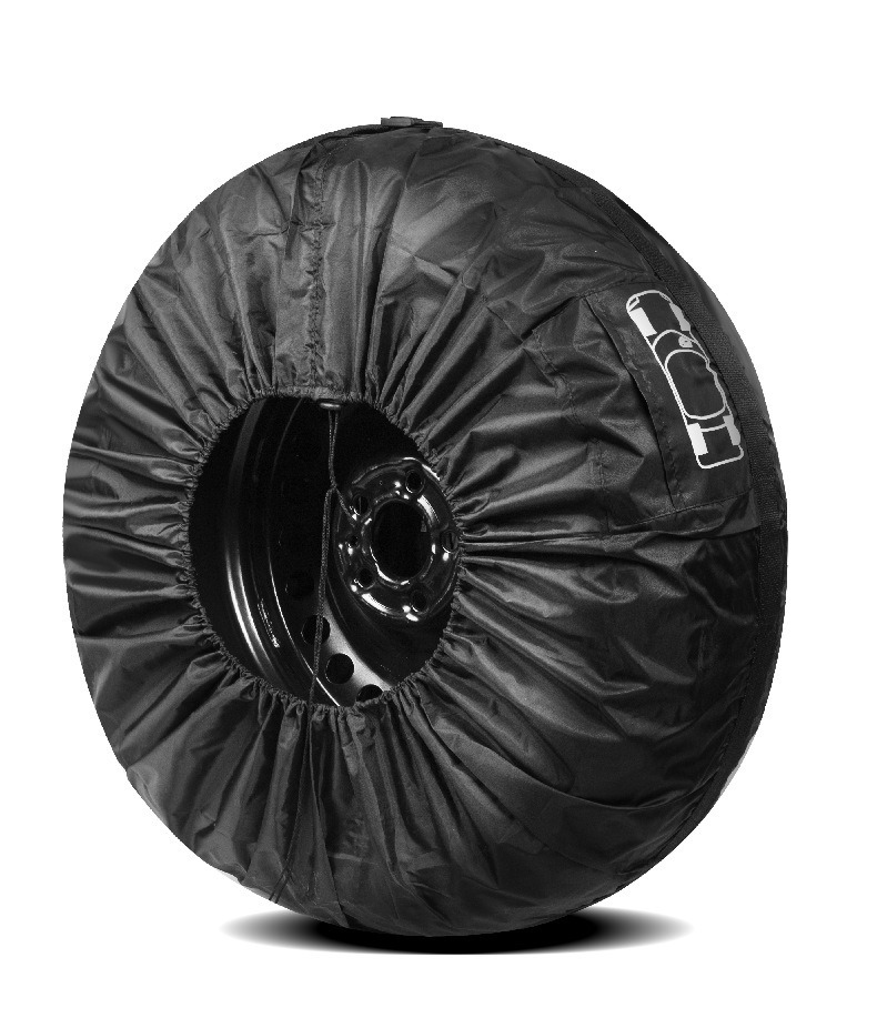 Cross-Border Hot-Selling 190t Polyester Taffeta Tire Cover Car Spare Tire Cover Snow Tire Storage Bag Wheel Cover Protective Cover