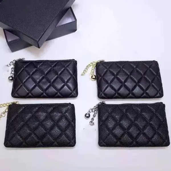 Genuine Leather Key Case for Women, Multifunctional Zipper Makeup Bag, Lipstick Bag, Keychain, Quilted Coin Purse, Vintage Style