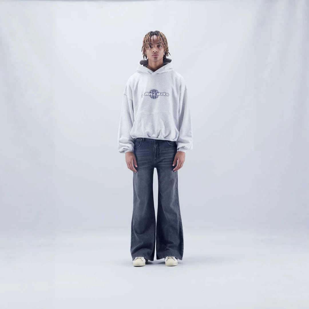 Sudadera con Capucha de Algodón Puro, Corte Boxy y Forro Afelpado 26FW para Hombre y Mujer | Abrigo Invernal