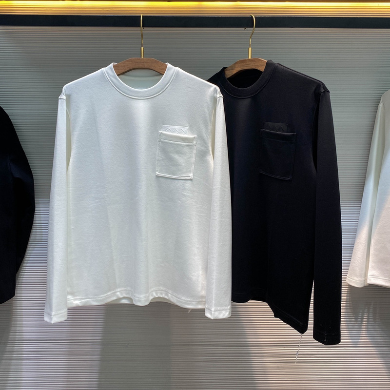 [Bv Edition] Italian-Style Casual Wear! Comfortable and Skin-Friendly Modal Cotton Blend Men's Crew Neck Long-Sleeve T-Shirt
