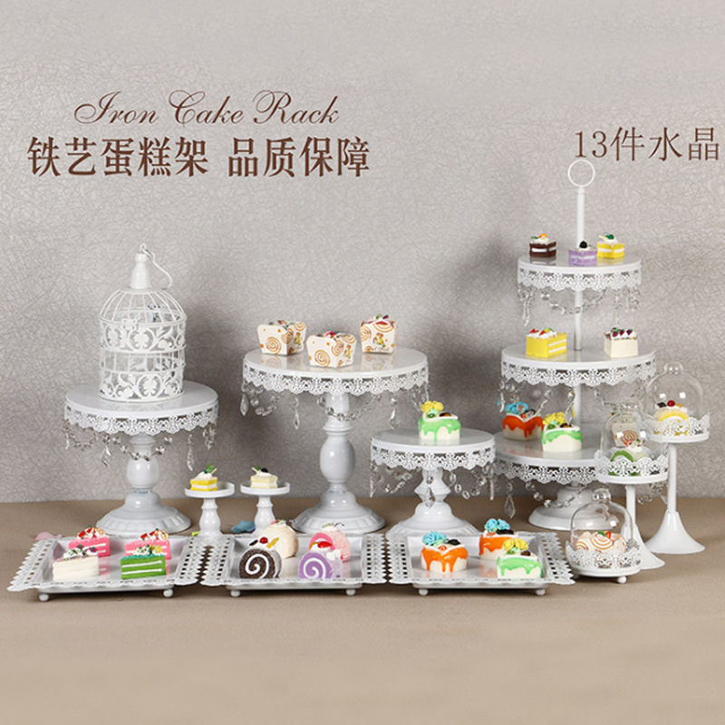 Postre de oro Decoración de mesa soporte de exhibición traje creativo europeo pastel merienda stand buffet comida fría té mesa de descanso image 19