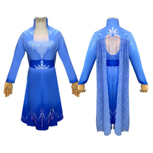 【时空漫步】冰雪奇缘2艾莎COS服艾尔莎公主Elsa礼服COSPLAY服装-阿里巴巴