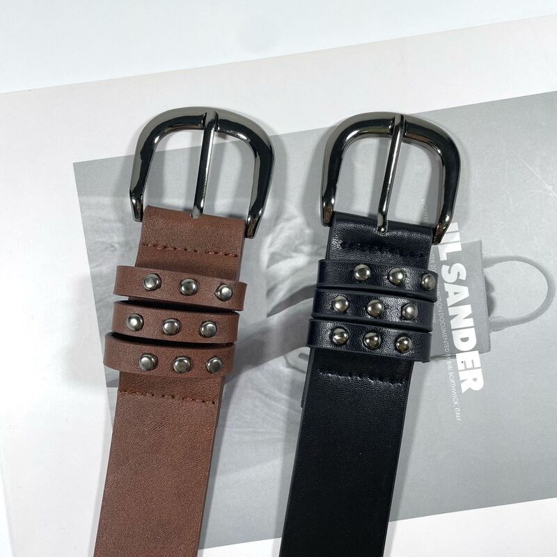 Fashionable and Unique Studded Belt for Women, High-End Jeans and Skirts, Versatile Decorative Belt, Unisex, Ins-Style