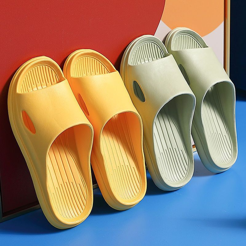 Slippers Women's Summer Indoor Non-slip Silent Household New Men's Sandals and Slippers Home Couple Bathroom Bath Soft Bottom