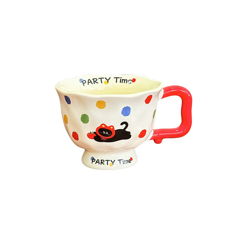 Керамическая кружка марки для женщин, милая домашняя кружка для воды, новая 2024 года, общежитие, завтрак, кофейная кружка, офис