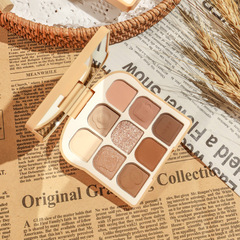 NOVO晴采柔幻吐司眼影盤 玩趣系列多色眼影腮紅一體ins九色眼影盤