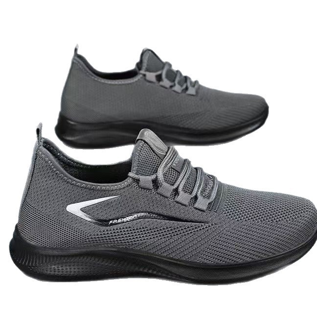 Zapatos deportivos de hombre casuales transpirables de tela de tela suave de malla de otoño de moda nueva moda zapatos de hombre para correr