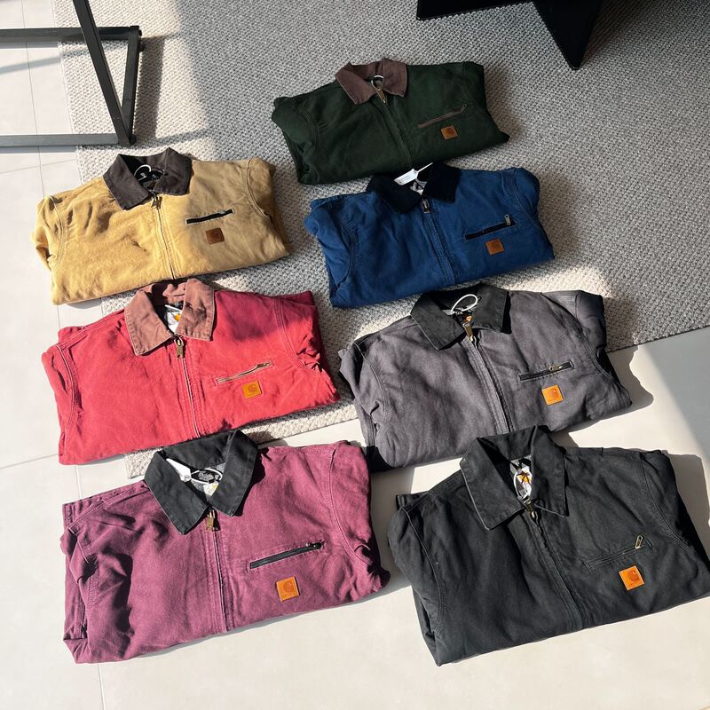 Cross-Border High-Quality Car Kaha Heavyweight J97 American Retro 7-Color Washed Detroit Work Jacket Jacket for Men