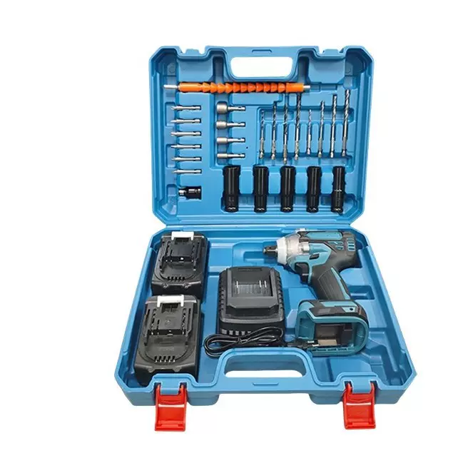 电动扳手充电式锂电扳手两用无刷冲击跨境外贸出口专供电动工具