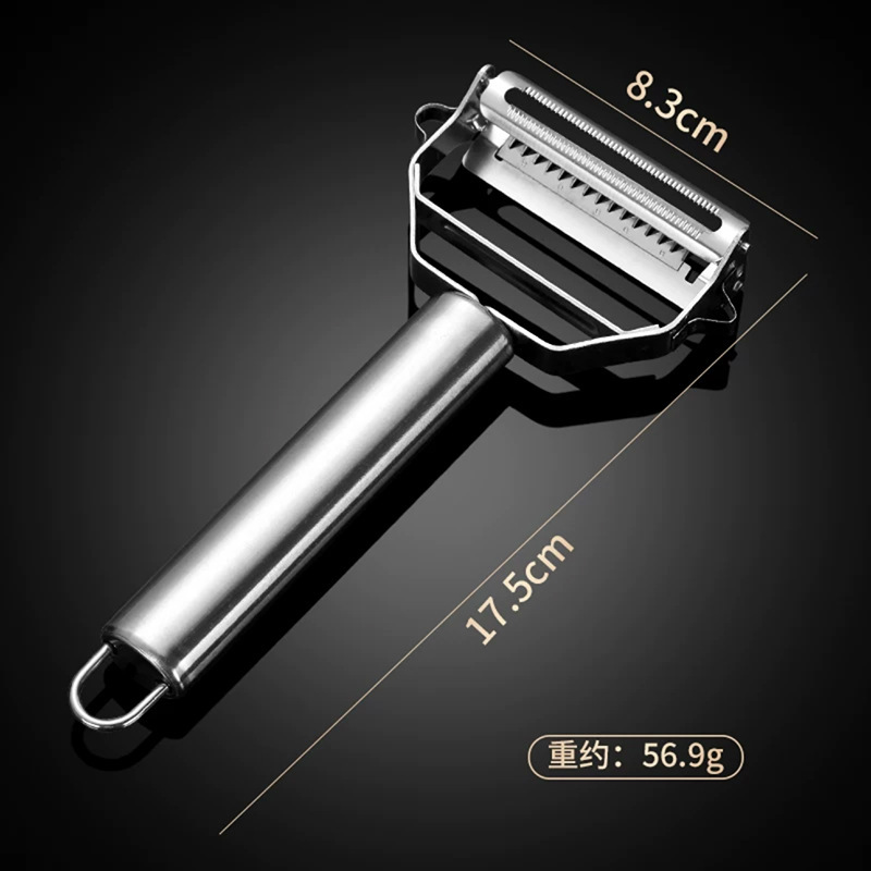 多機能304ステンレス三合一皮削り刀厨房用具二重削り|undefined