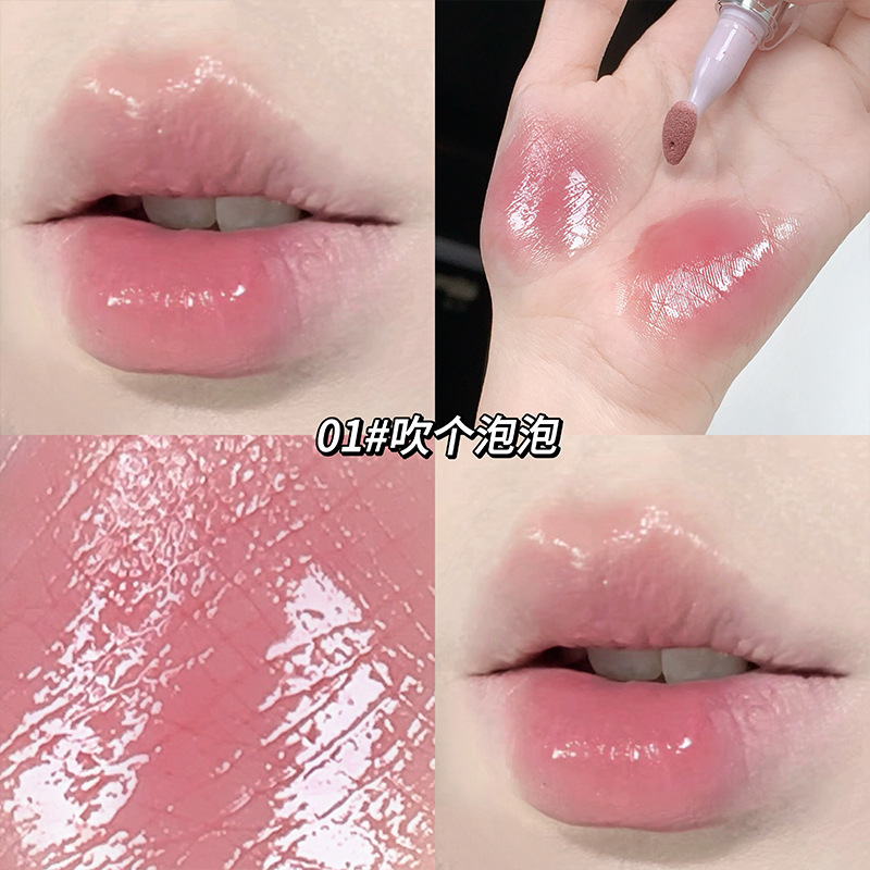 Gege bear, labio de miel, labio vegetal, labio sin taza, el conjunto de lápiz labial de luz de agua. image 7
