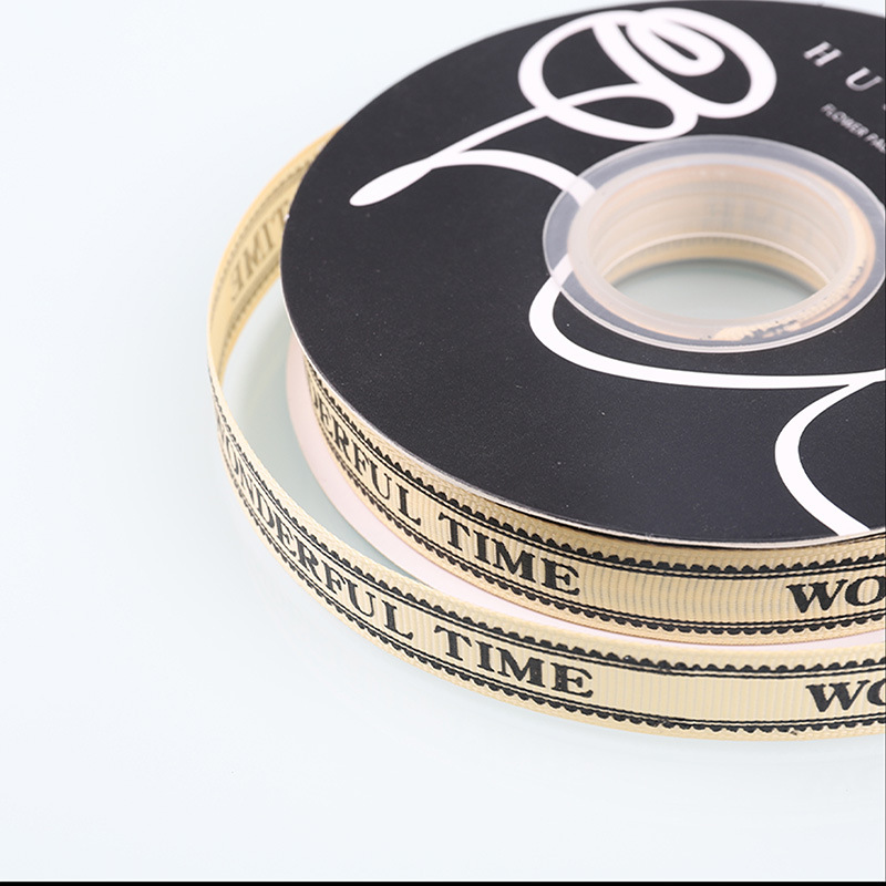 1,5 cm estilo coreano DIY ramo de embalaje Embalaje de regalo de la cinta engrosada flor-envuelto cinta fresca cinta de hilo de impresión