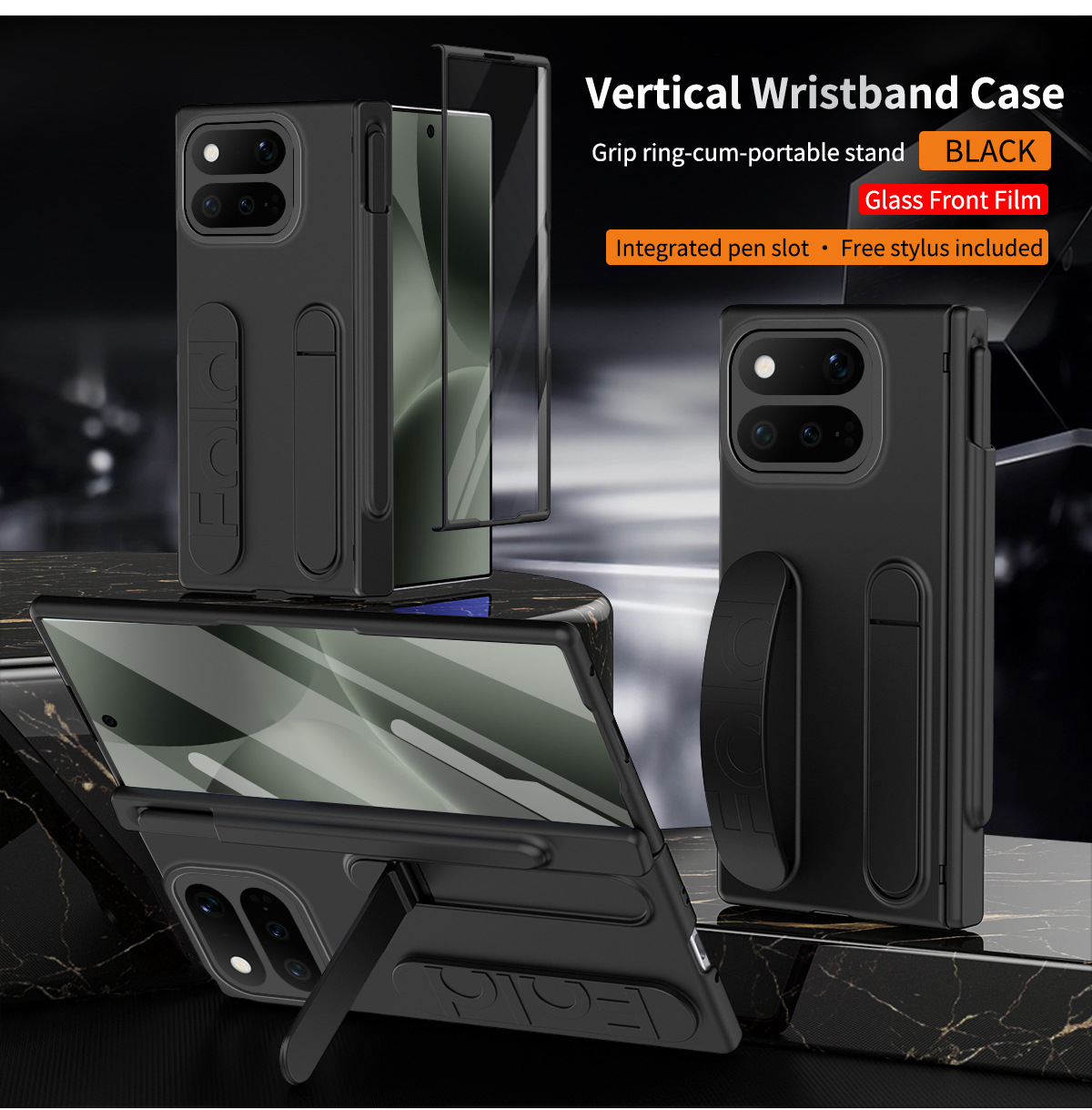 Black rainbow pen slot model
