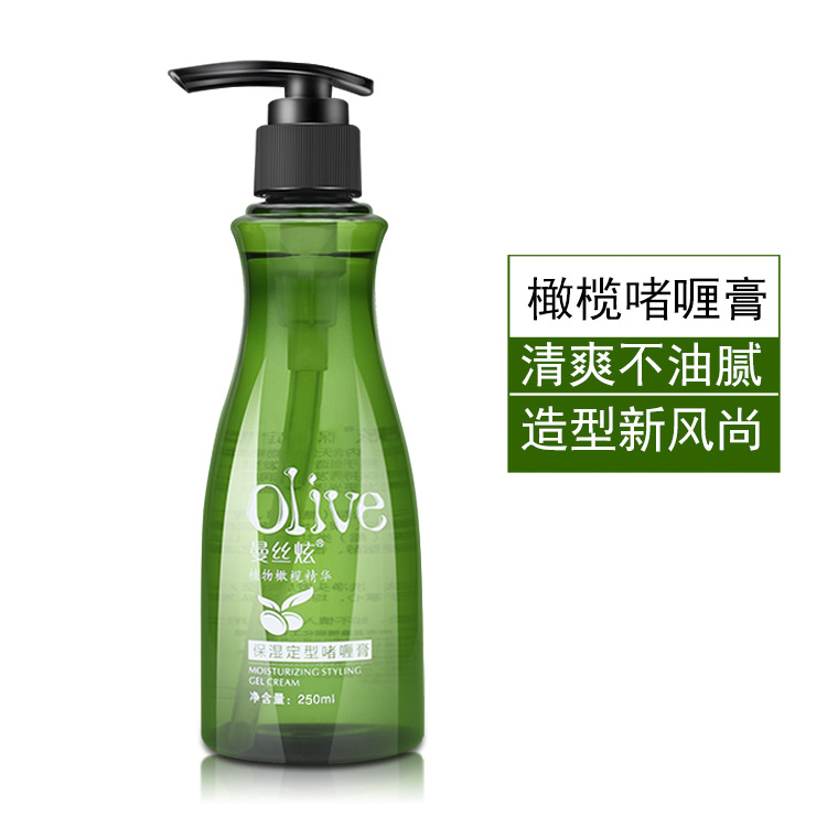 美发产品曼丝炫保湿定型啫喱膏蓬松自然清爽定型啫喱水头发造型