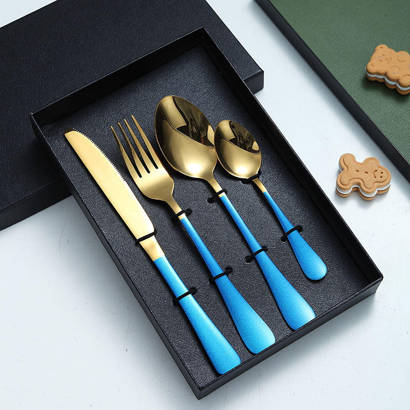 [골드 + 블루] 4 종 세트 + 선물 상자