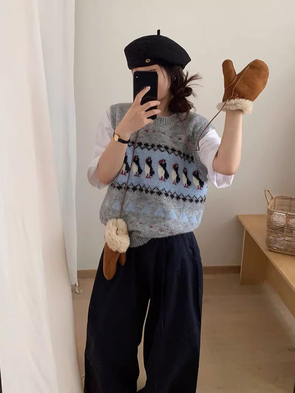 叠穿针织马甲女款2025新款背心今年流行爆款马夹洋气时髦外穿春秋|undefined