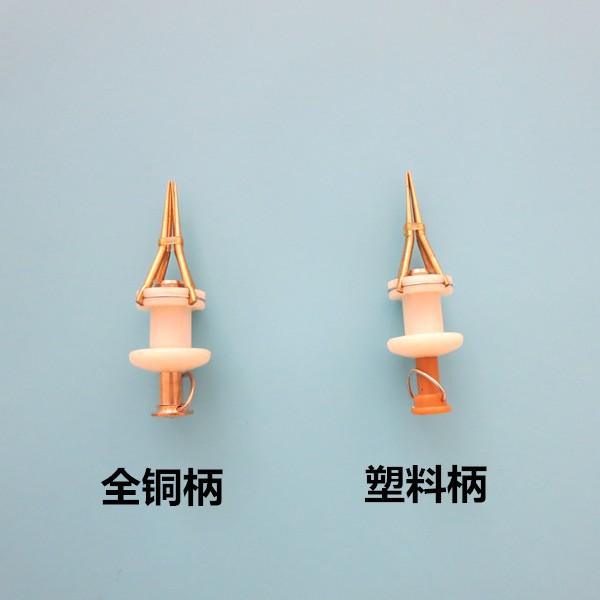 Plastic redworm clamp new metal head four corner redworm clamp wholesale fishing accessories earthworm clamp bait clamp 