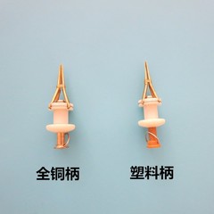 Plastic redworm clamp new metal head four corner redworm clamp wholesale fishing accessories earthworm clamp bait clamp 