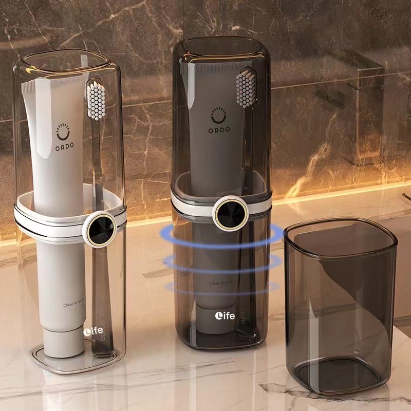 Copo de viagem de luxo para escova e pasta de dentes_voghion.com