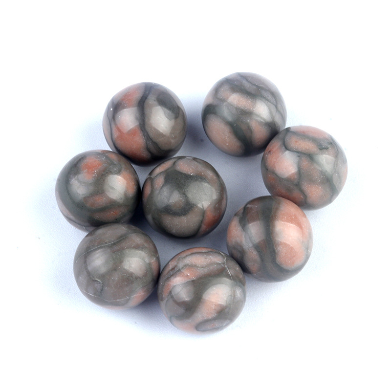 No porosa-bola no agujero 16mm bola redonda natural amatista ágata DIY no agujero de piedra granos redondos al por mayor