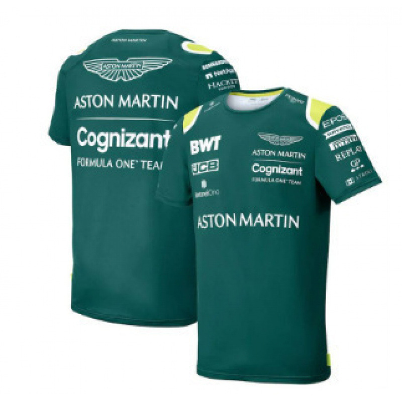 23 F1 Racing Suits Aston Martin Mercedes-Benz Red Bull Racing Short-Sleeved Round Neck T-Shirt Men's One-Piece Drop Shipping