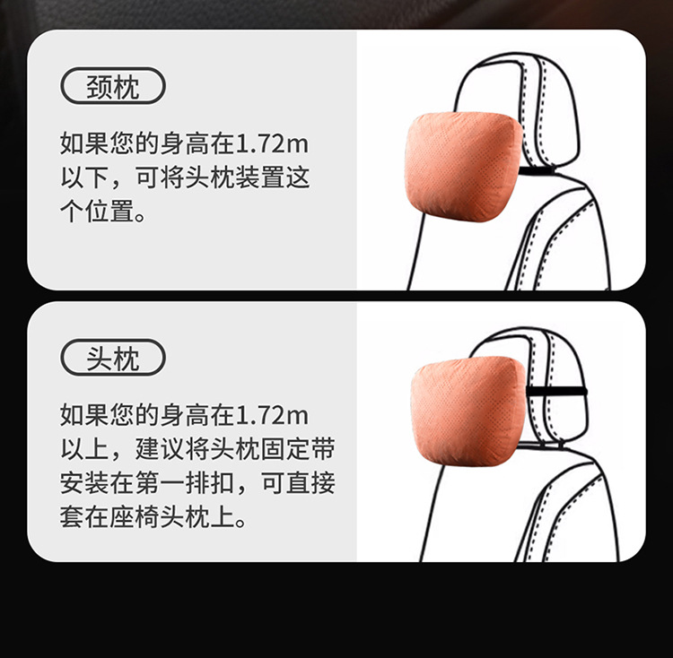 Biological Velvet Headrest, Lumbar Support, Headrest, Car-Mounted Rebound, Comfortable Driving, Long-Term Sitting, Not Tired, Relieving Waist Pressure Wholesale