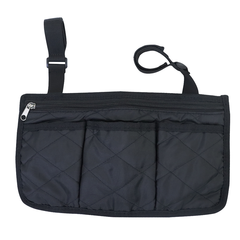 Silla de ruedas bolsa de almacenamiento lateral cochecito bolsa colgante impermeable silla de ruedas bolsa lateral bolsa de almacenamiento lavable bolsa portátil caja de la píldora