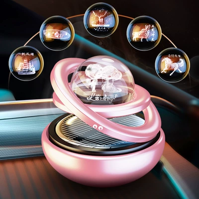 Perfplant seat | pink solar rotating car - pink-star-beads-need-remarks-fragrant-pieces-8-pack-16-pack-random