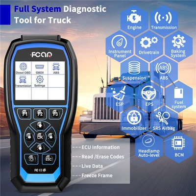 Fcar F507 HD diesel pickup truck excavator heavy truck diagnostic tool OBD2 detection