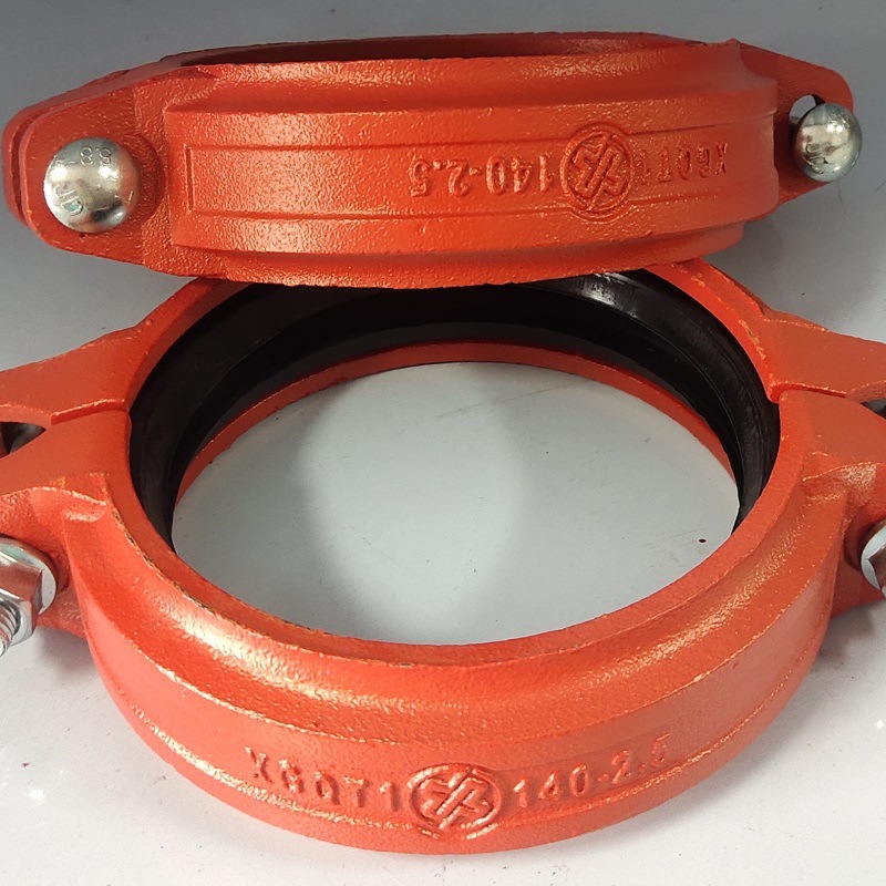 消防沟槽管件 沟槽钢卡 镀锌管配件 卡箍 水管抱箍 DN65-DN250