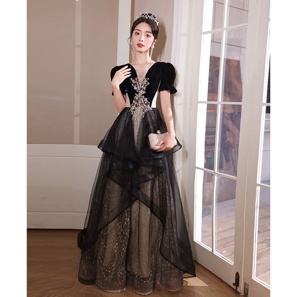 Black short sleeve FM24034