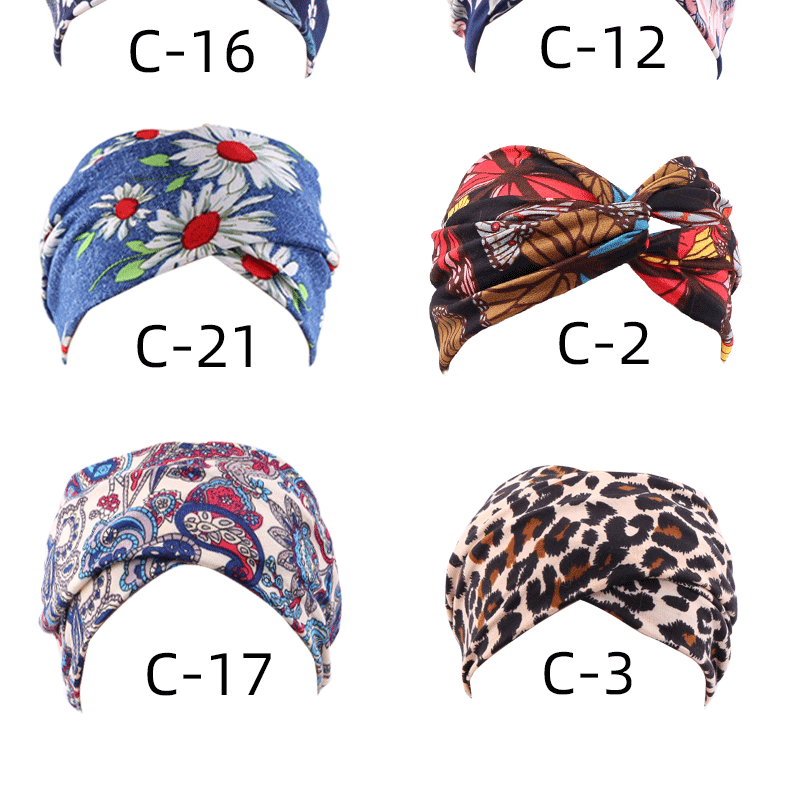 Fashion Flower Cloth Printing Hair Band 1 Piece display picture 3