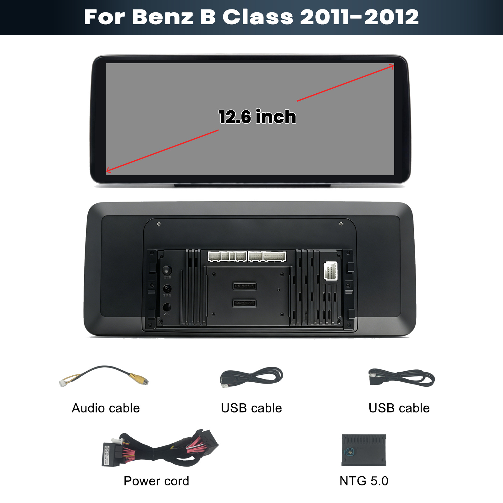 Suitable for Mercedes B-Class 2011-2012 Models, the Linux Screen Replacement Device Is Compatible with Ntg4.0 System Bba