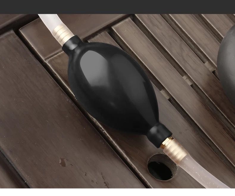 Tea Tray Drainage Hose Set with Suction Bulb Silicone Tubing for Tea Table Water Outlet details