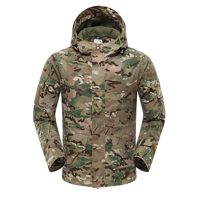 G8 Tactical Jacket Outdoor Men's Camouflage Windproof Hooded Mountaineering Suit Mc Field Fleece Plaid Jacket Military Uniform G8 Tactical Jacket Outdoor Men's Camouflage Windproof Hooded Mountaineering Suit Mc Field Fleece Plaid Jacket Military Uniform