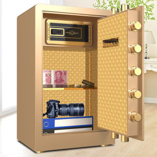 Safe Household Lockable Small In-Wall Fingerprint Password Box Anti-Theft Home Safe Mini Piggy Bank Bedside